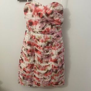 Midi strapless dress